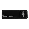 Winco 3 in x 9 in Women's Restroom Sign SGN-312